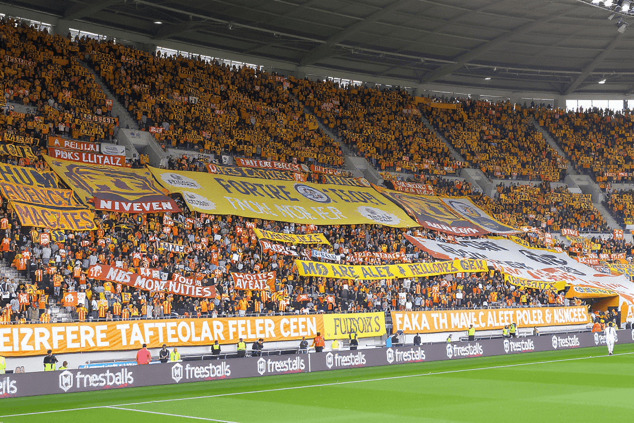 Décor visuel de tribune pour animation de supporters
